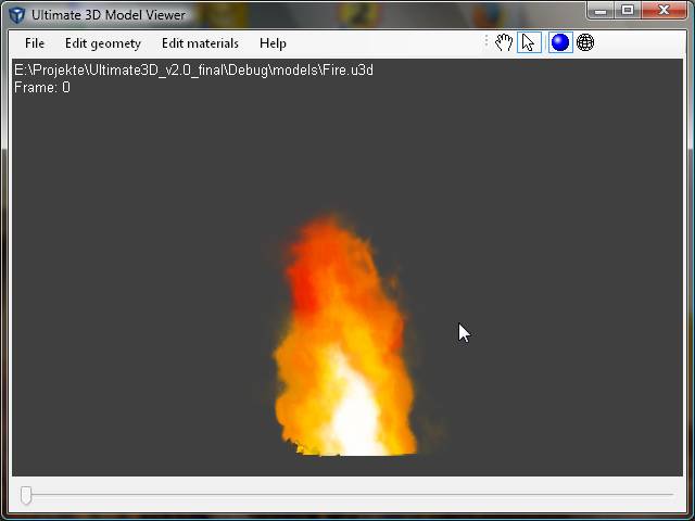 Ultimate 3D Model Viewer - Fire.u3d